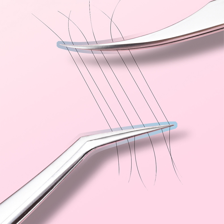 Planted Clip Tweezers - Пинцеты для наращивания ресниц из нержавеющей