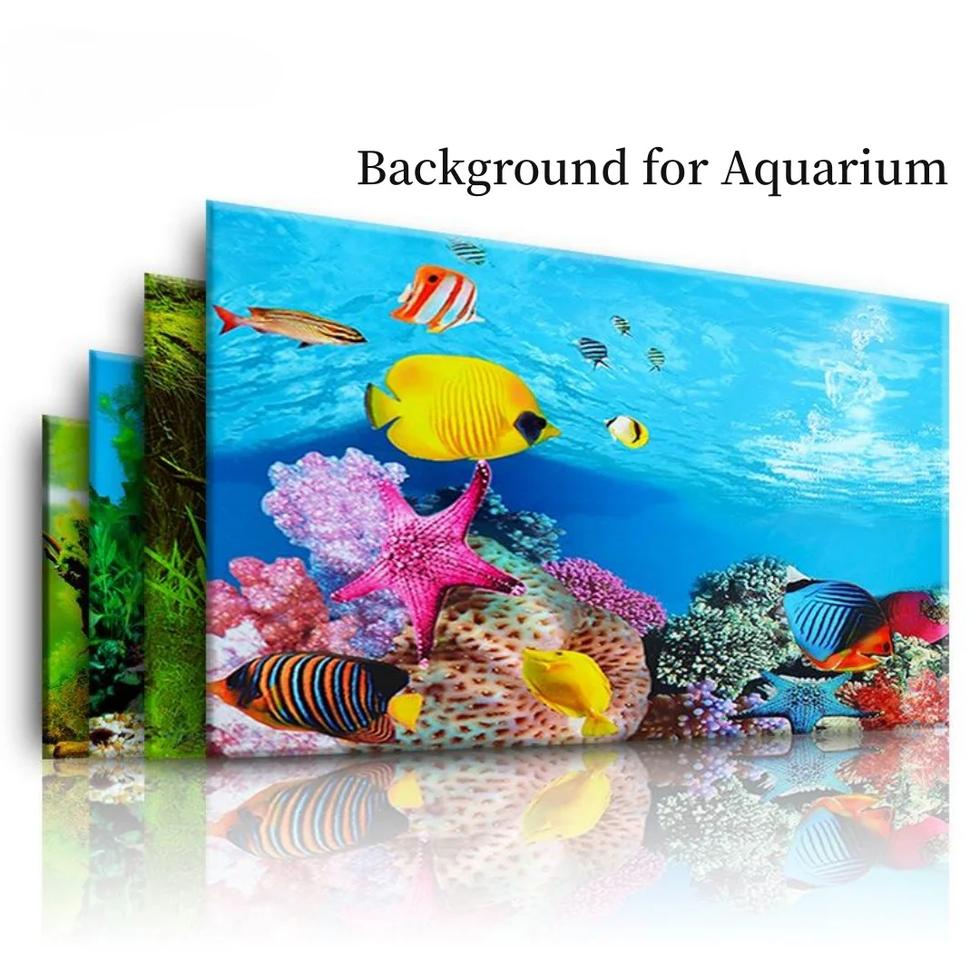 Aquarium Plant Design - Фон для аквариума, 3D наклейка, украшение