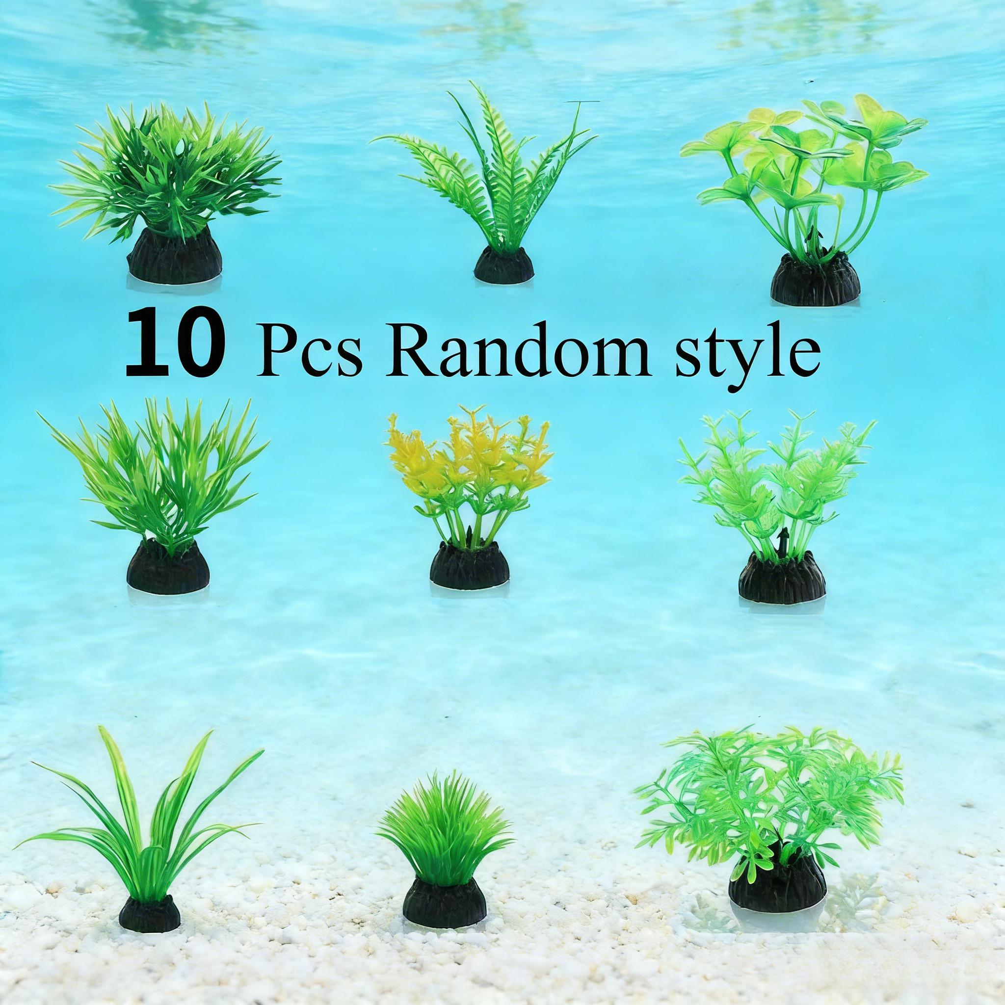 Aquarium Plant Design - 10 шт. зеленых искусственных растений для