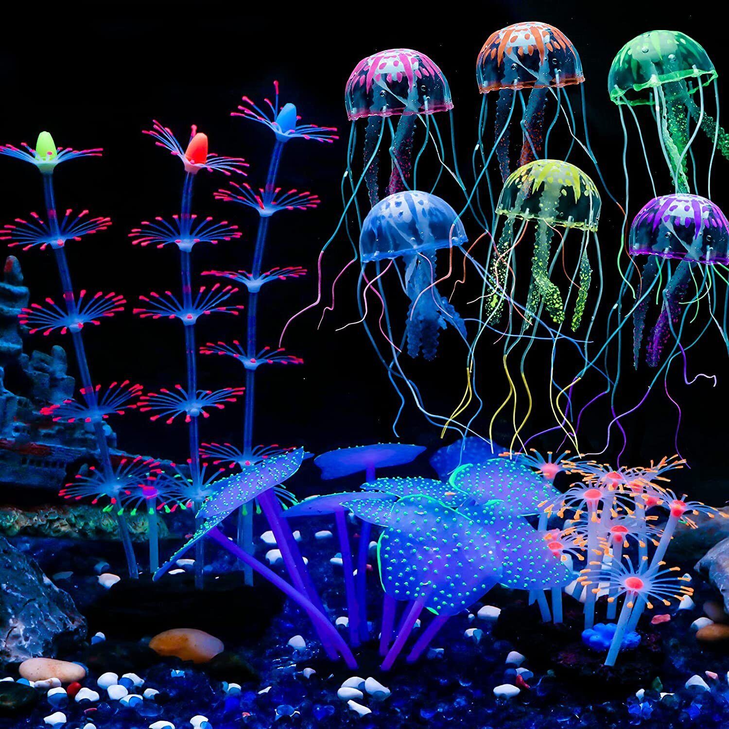 Силиконовые светящиеся искусст – обзор и цена Aquarium Plant Design
