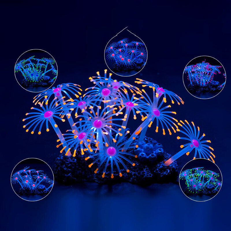 Силиконовые светящиеся искусст – обзор и цена Aquarium Plant Design
