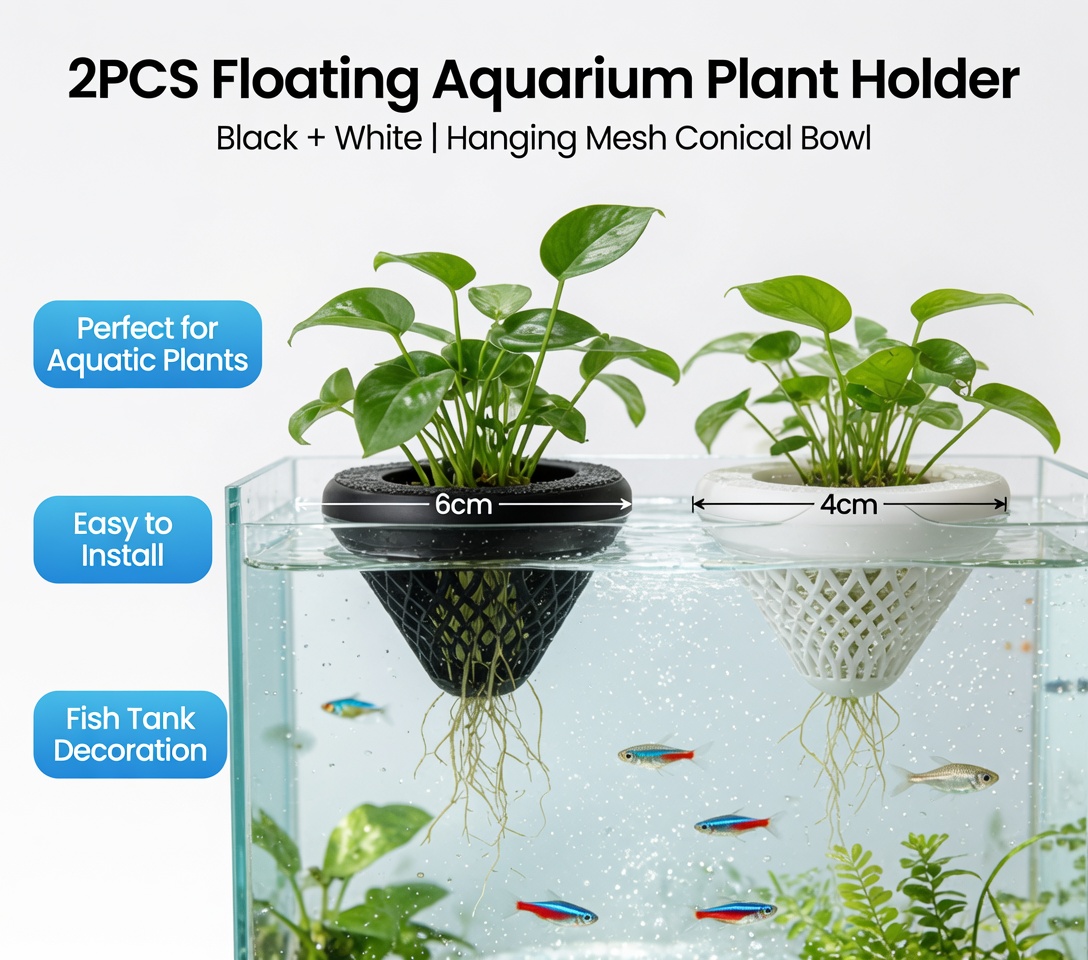 2 шт. плавающих держателей для – обзор и цена Aquarium Plant Design