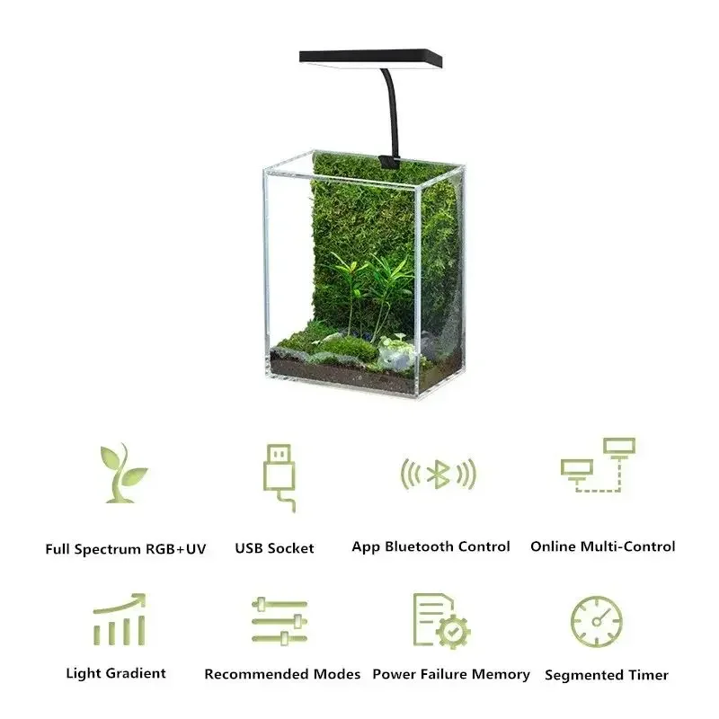 WEEK AQUA Mag Pro USB Нано-лам – обзор и цена Aquarium Plant Growth