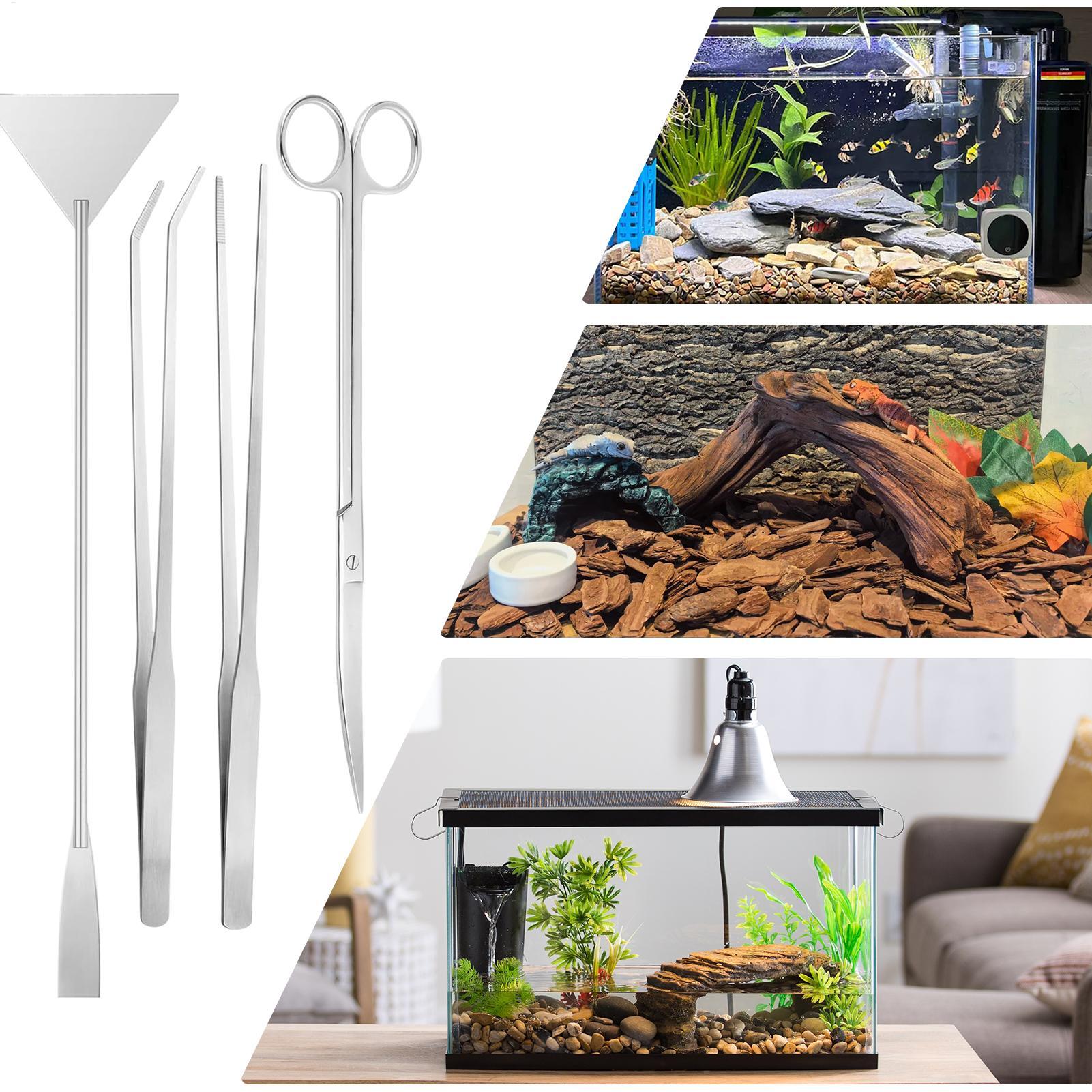 4 шт. набор инструментов для а – обзор и цена Planted Aquarium Tool Kit